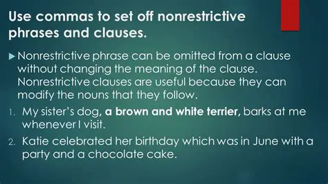 Examples of Nonrestrictive Phrases