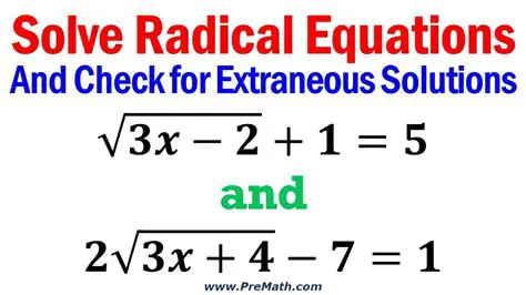 Examples of Radical Equations