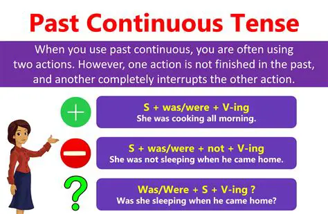 Examples of the Past Continuous Tense