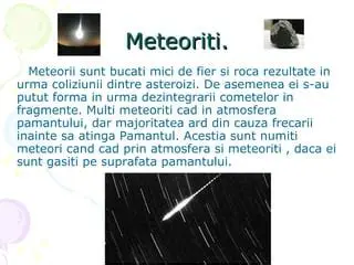 Exemple de scriere pe coada cometelor