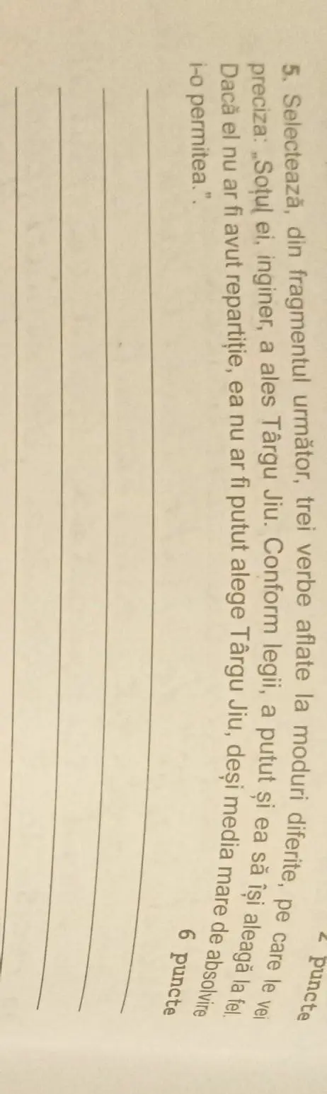 Exemple de Verbe din Al Treilea Fragment