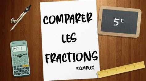Exemples de comparaison de fractions