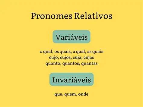 Exemplos de Pronomes Relativos