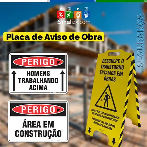 Exemplos de Sinais de Aviso