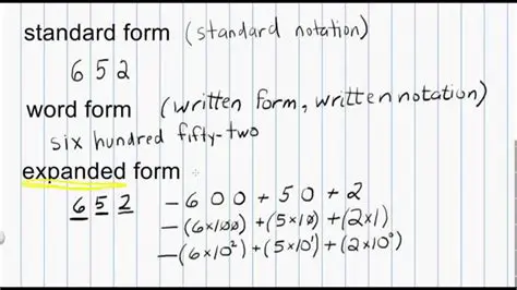 Expanded Form and Word Form of the Time Measurement
