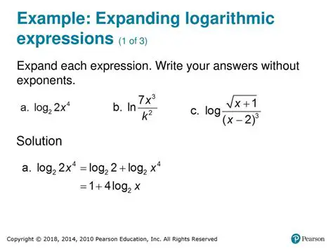 Expanding Logarithmic Expressions