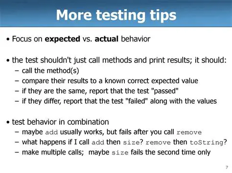 Expected vs Actual Behavior