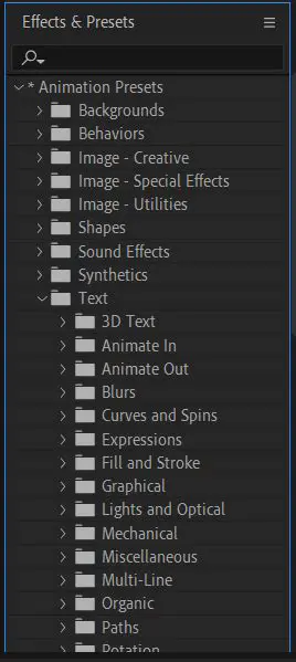 Experiment with Different Presets