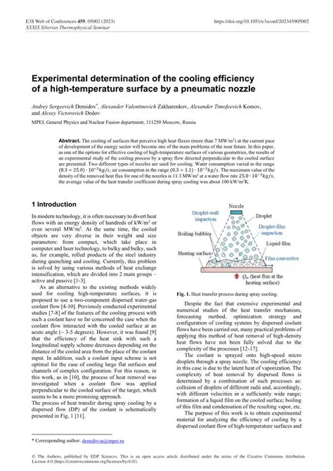 Experimental Determination