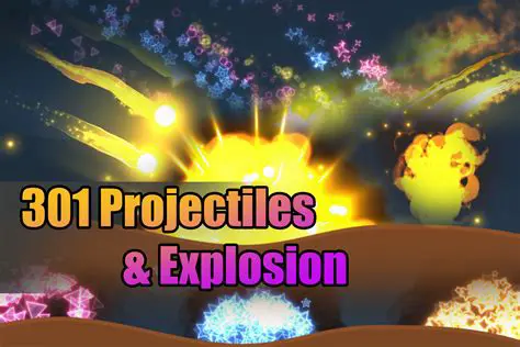 Explosions and projectiles