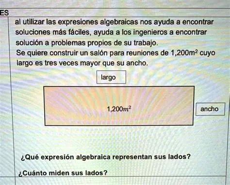 Expresiones para largo y ancho