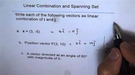 Expressing a Vector as a Linear Combination