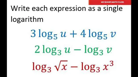 Expressing the Given Logarithm