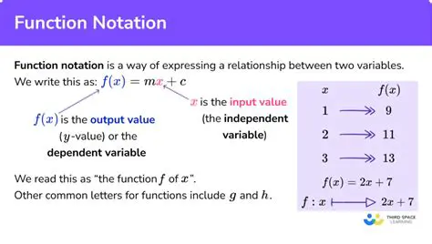 Expressing the Rule in Function Notation