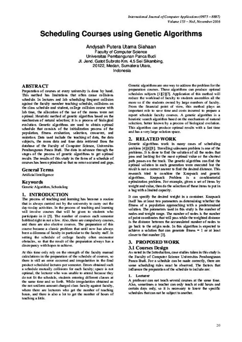 Facilitating Scheduling Courses at USU FMIPA with Genetic Algorithms