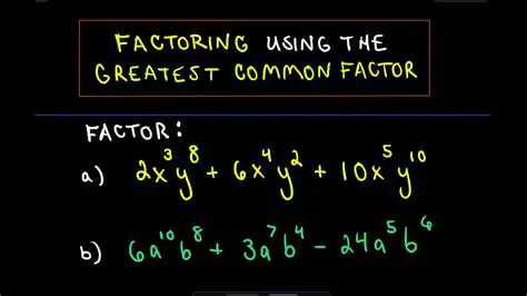 Factoring Out the Common Term