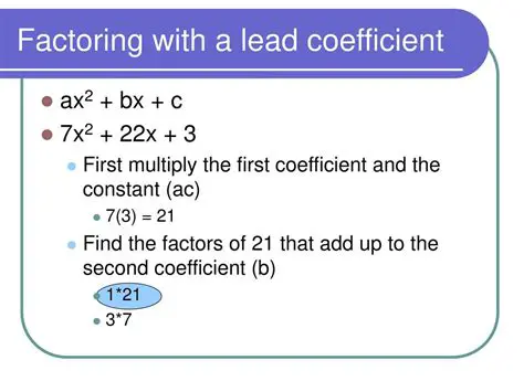 Factoring the Leading Coefficient