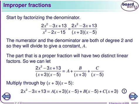 Factorizing the Denominator