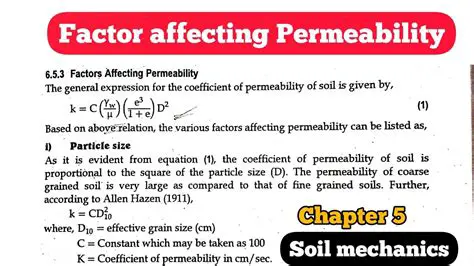 Factors Affecting Permeability