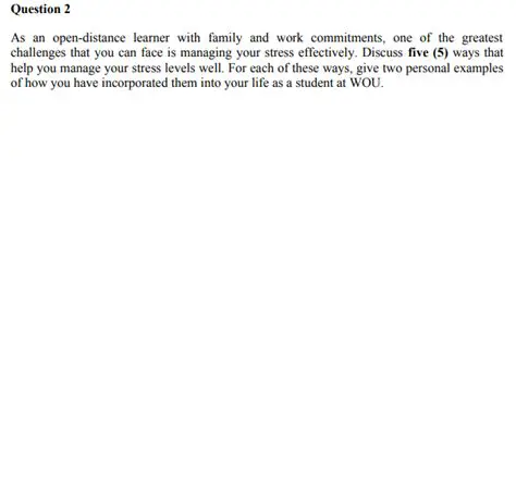 Family and work commitments