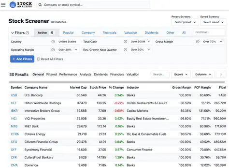 Features of a Stock Screener Professional
