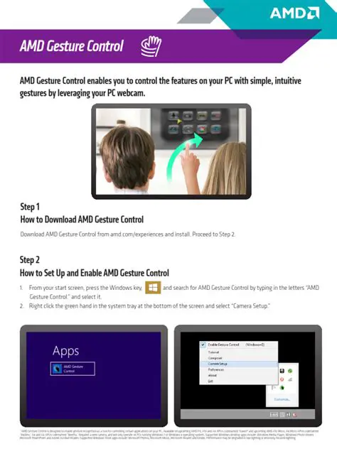 Features of AMD Gesture Control