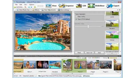 Features of Artensoft Photo Editor