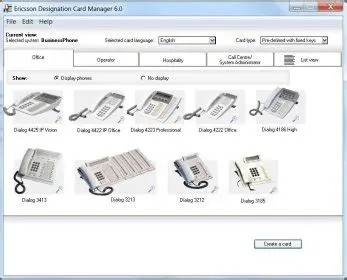 Features of Designation Card Manager