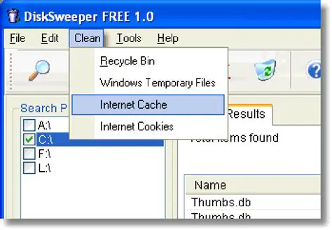 Features of DiskSweeper FREE