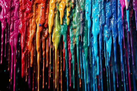 Features of Drips of Paint