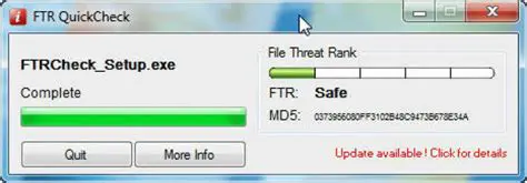 Features of FileThreat Check