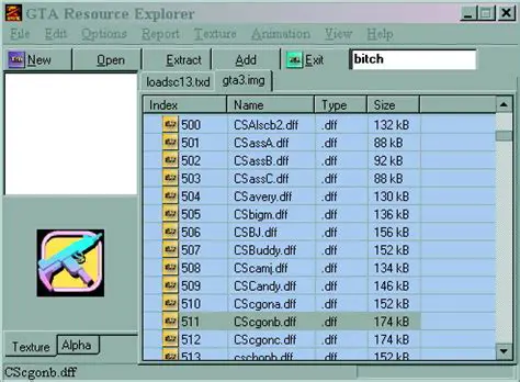 Features of GTA Resource Explorer