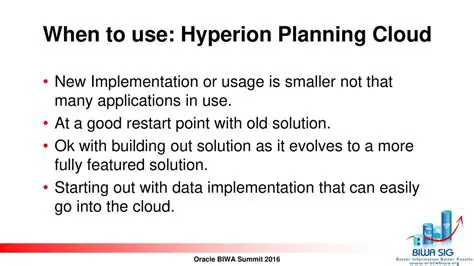 Features of Hyperion Webclient