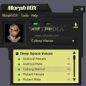 Features of MorphVOX Deep Space Voices