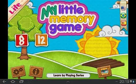 Features of My Little Memory Game