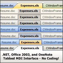 Features of OfficeMDI Tabs