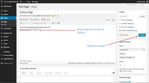 Features of Publish on Gallery