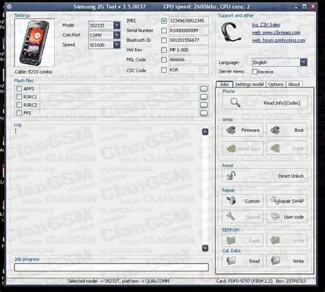 Features of Samsung 3G Tool
