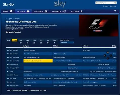 Features of Sky Go Desktop