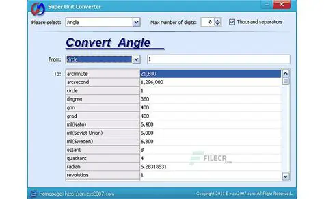 Features of Super Unit Converter