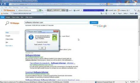Features of the KOSOVALBANER TV DIASPORA Toolbar