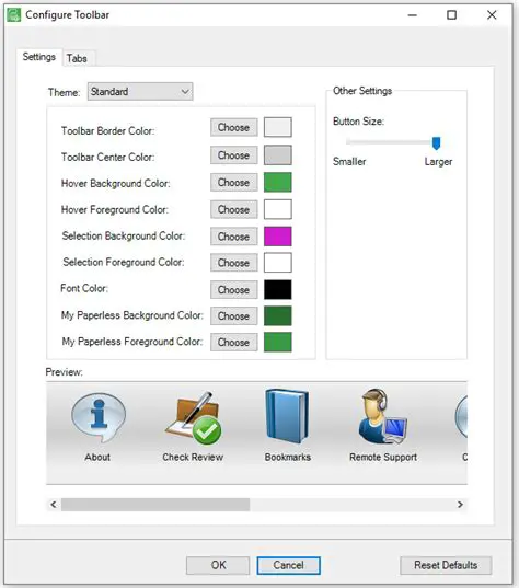 Features of the Paperless Homework Toolbar
