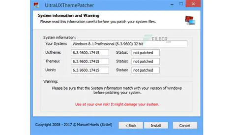 Features of UltraUXThemePatcher