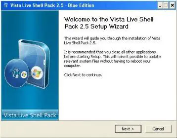 Features of Vista Live Shell Pack