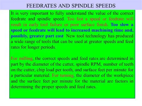 Feedrates and Spindle Speeds Control