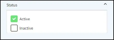 Filtering by active status
