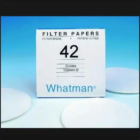 Filtering using Whatman Filter Paper Number 42