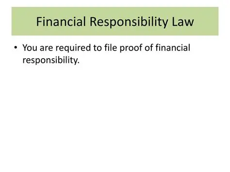 Financial Responsibility Law