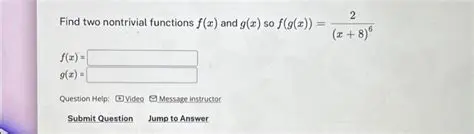 Finding Nontrivial Functions to Satisfy a Composite Function Equation