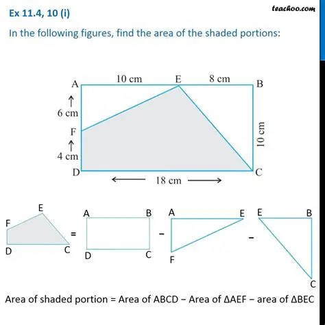 Finding the Areas of Shaded Portions
